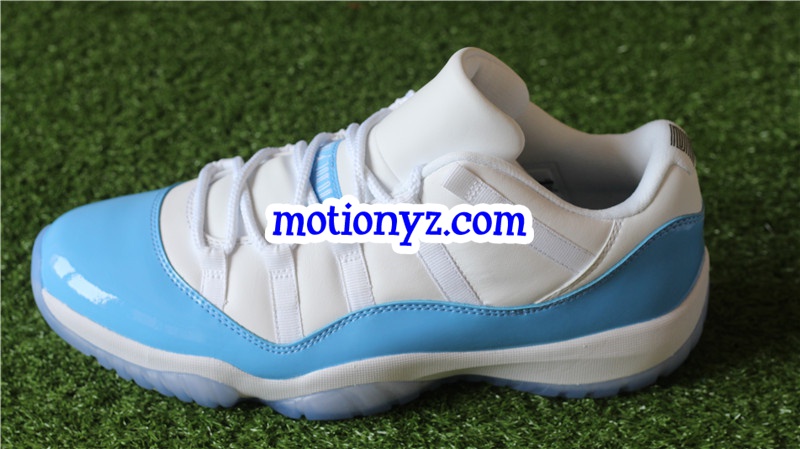 Authentic Air Jordan 11 Low Columbia Blue